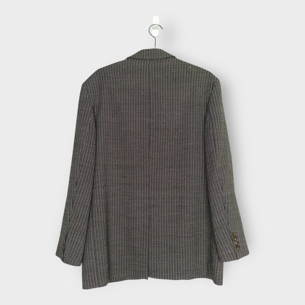 Acne Studios Black White & Taupe Relaxed Fit Blazer