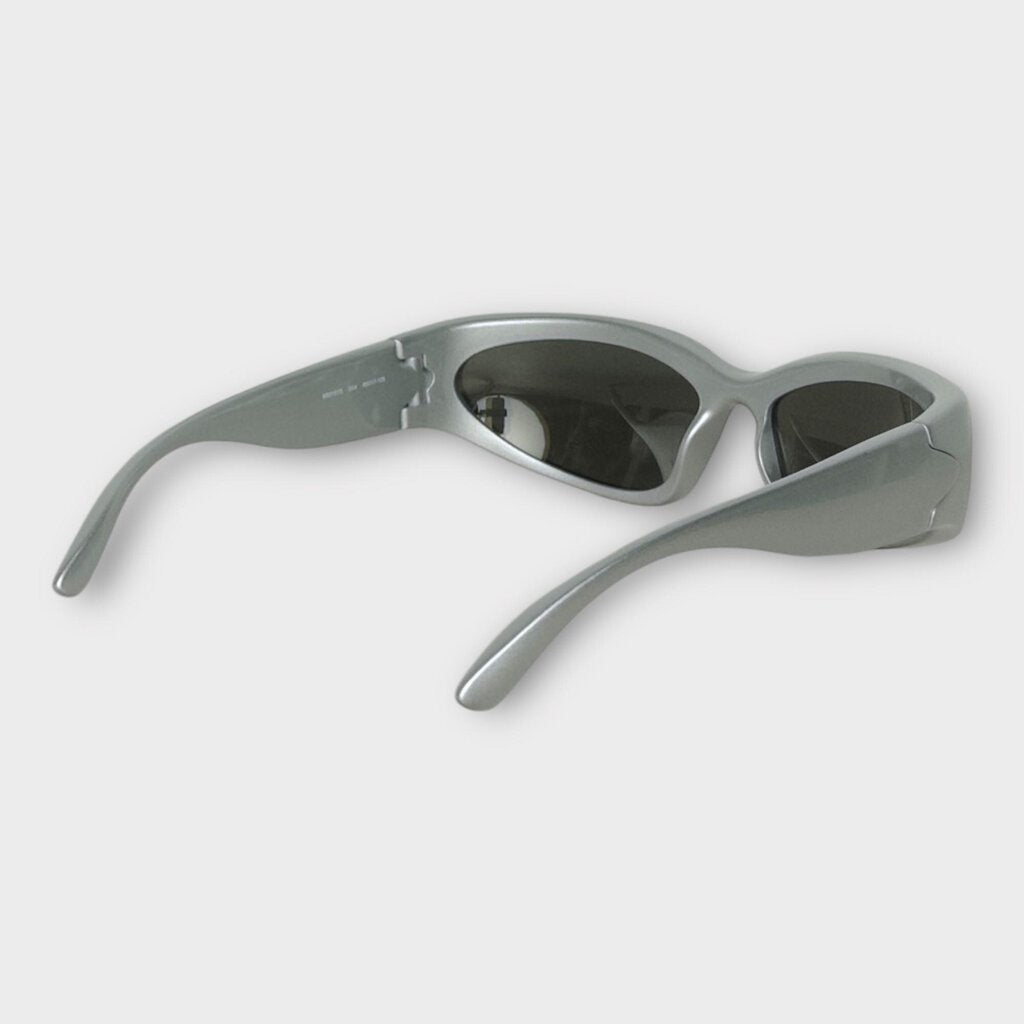 Balenciaga Silver Swift Oval BB0157S Sunglasses