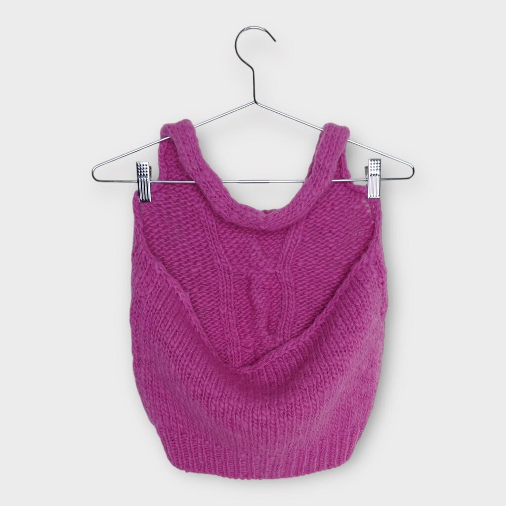 TheOpen Product Pink Wool Blend Knit Halter Top