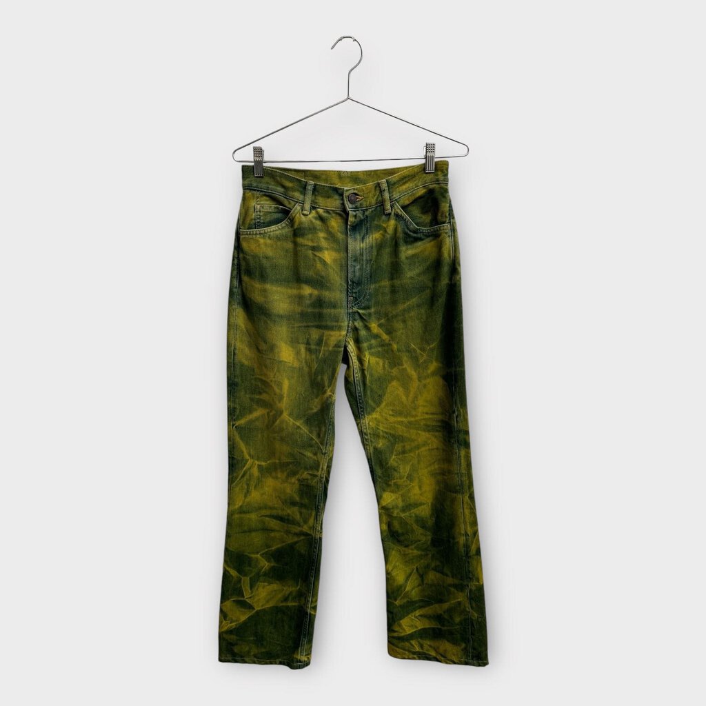 Acne Studios Green Tie Dyed Straight Leg Jeans