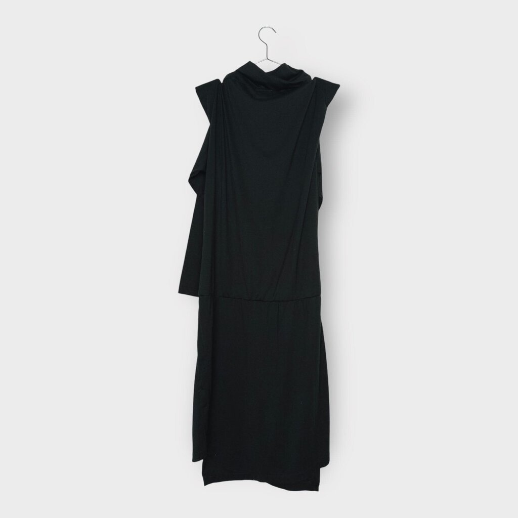 Vivienne Westwood Anglomania Black Accent Shoulder Drop Waist Dress