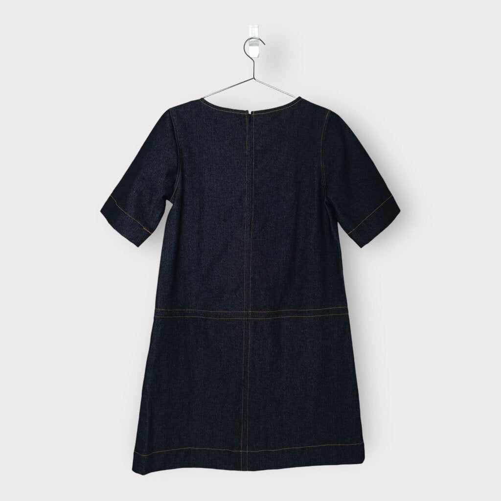 Handsom Dark Denim Shift Mini Dress