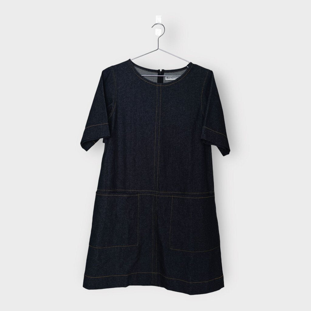 Handsom Dark Denim Shift Mini Dress