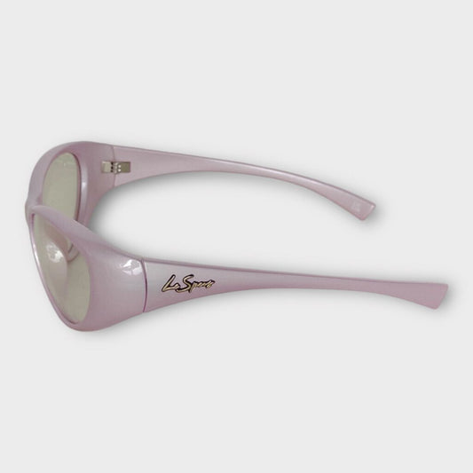 Le Specs Lilac Dot Com Sunglasses