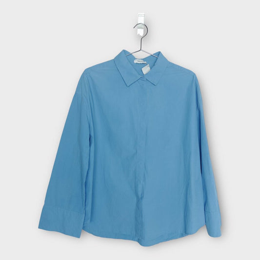 Henne Blue Cotton Shirt