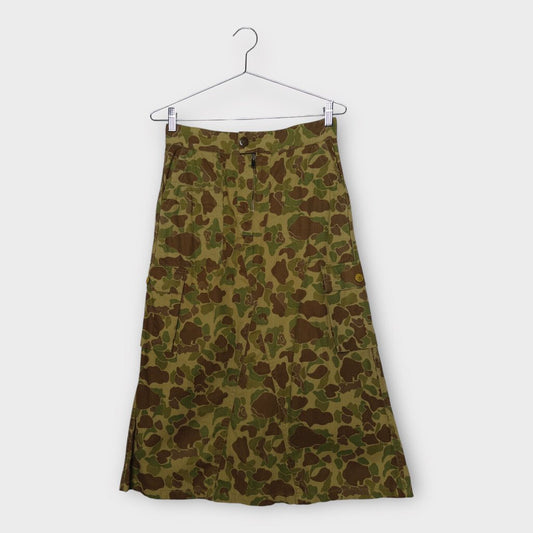 MNML Brown Camo Reversible Utility Skirt