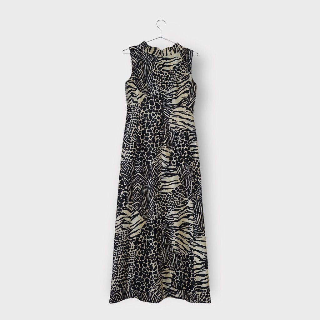 SS1996 Animal Print Silk Maxi Dress