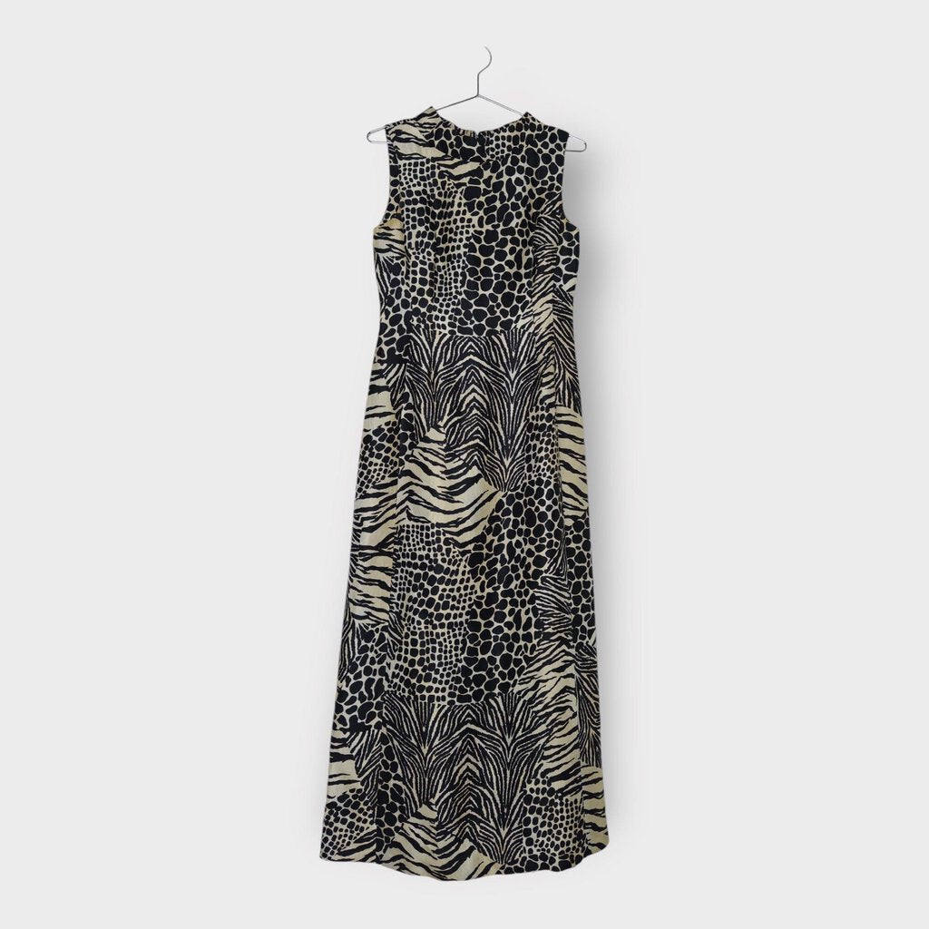 SS1996 Animal Print Silk Maxi Dress