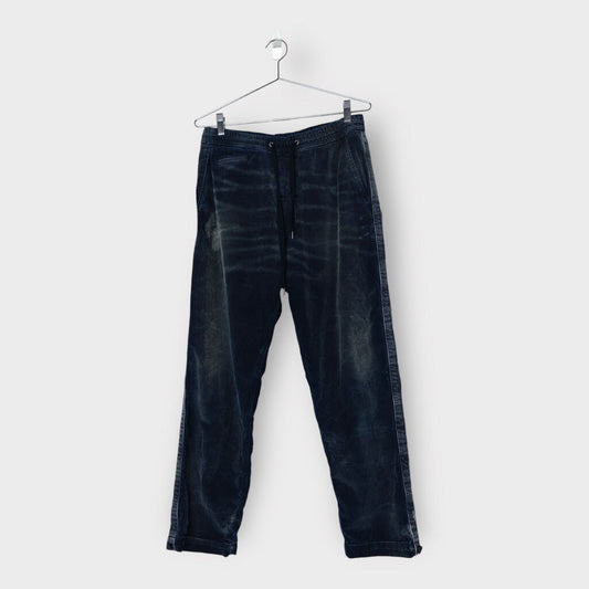 Diesel Blue Distressed Corduroy Pants