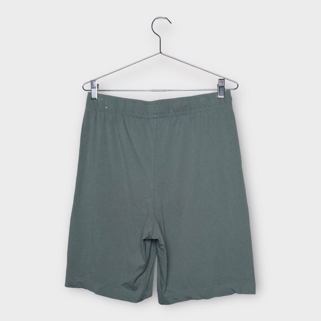 Grey Cotton Lounge Shorts