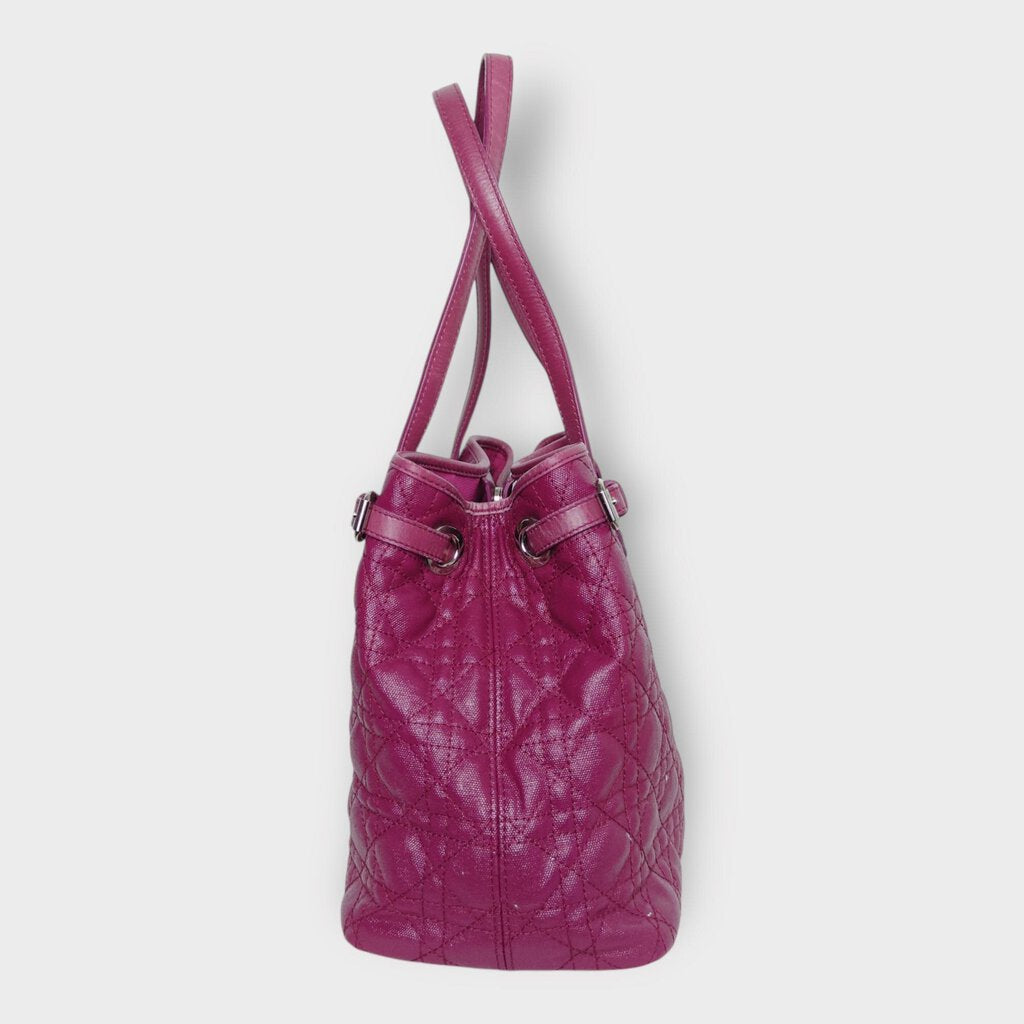 Dior Magenta Quilted Panarea Medium Bag