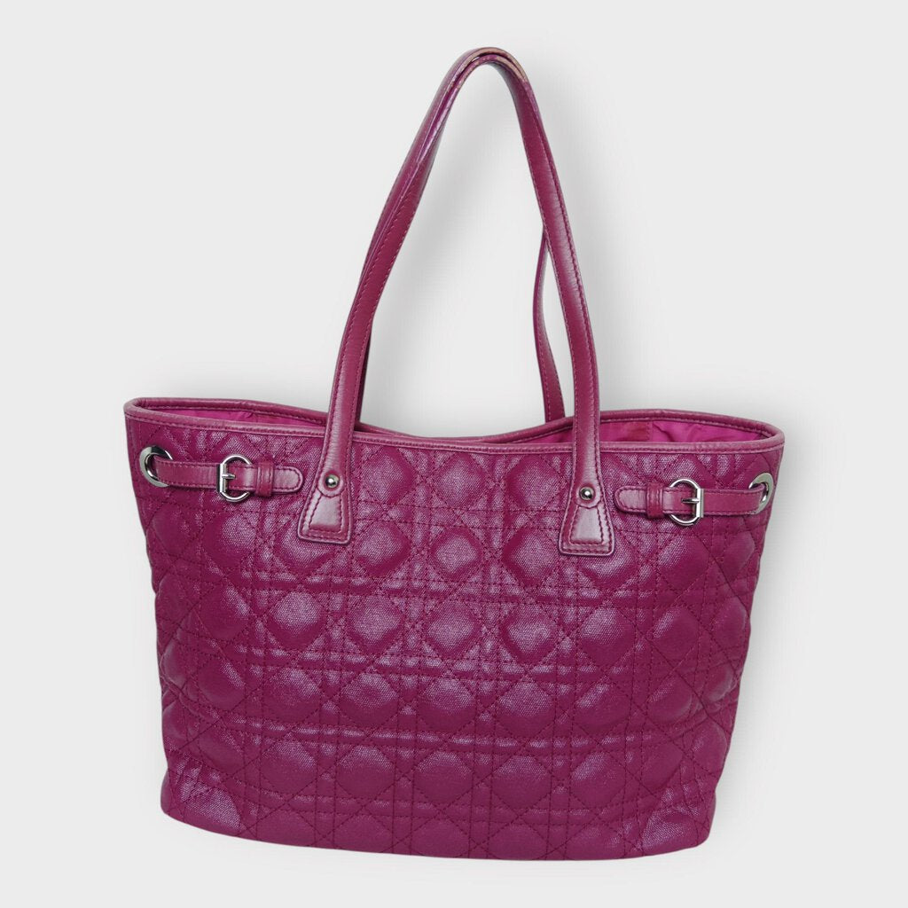 Dior Magenta Quilted Panarea Medium Bag