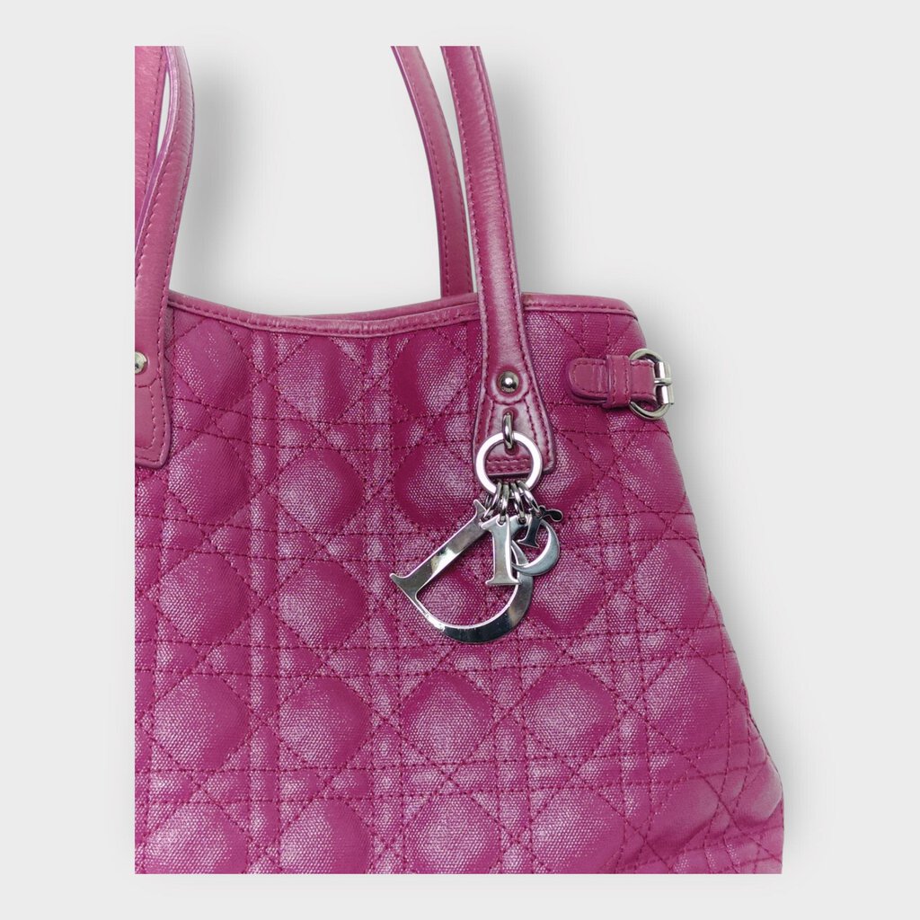 Dior Magenta Quilted Panarea Medium Bag