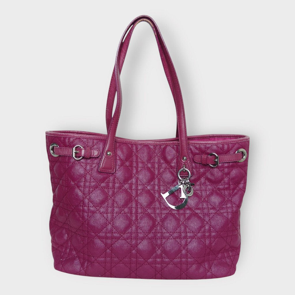 Dior Magenta Quilted Panarea Medium Bag