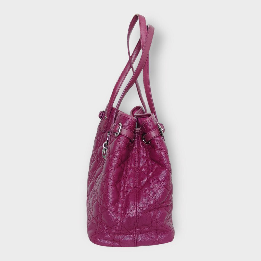 Dior Magenta Quilted Panarea Medium Bag