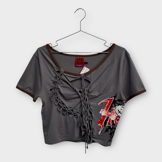 Heaven By Marc Jacobs Grey Braided Top