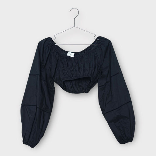 Matteau Black Decolette Blouse