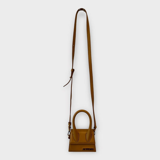 Jacquemus Brown Chiquito Mini Crossbody Strap Bag