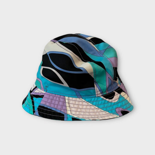 Emilio Pucci Blue & Purple Print Bucket Hat