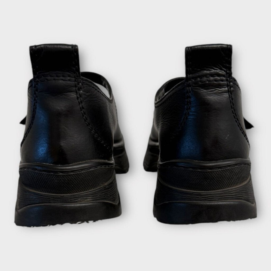 Black Nadia Leather Mary Jane Shoes