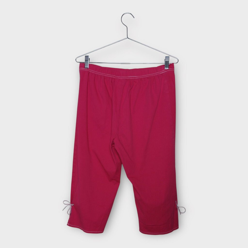 Pink Ankle Ties Capri