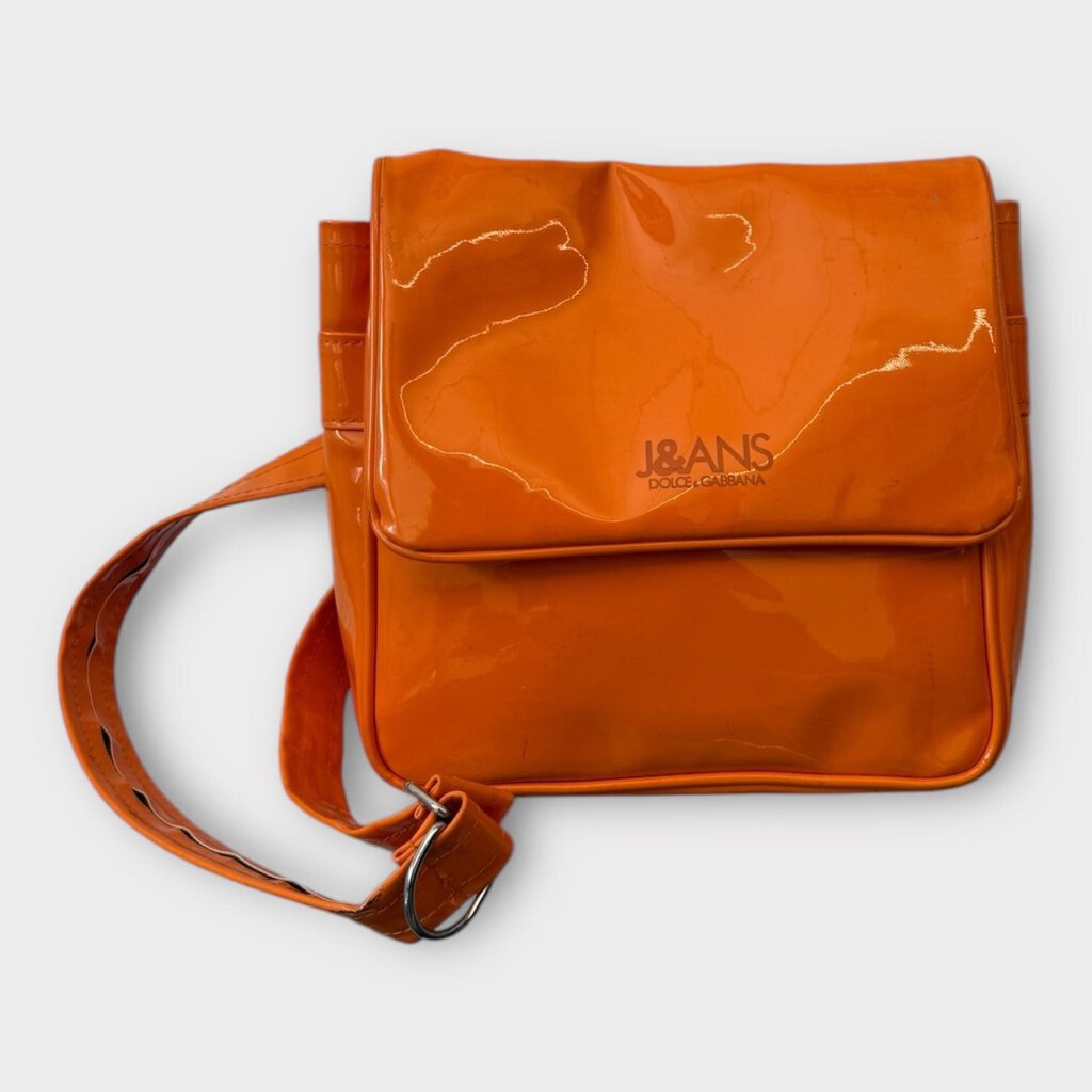 Orange PVC Belt Bag