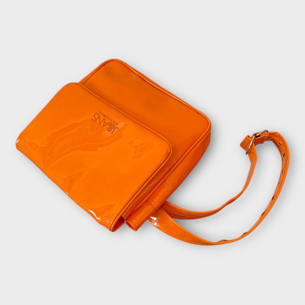 Orange PVC Belt Bag