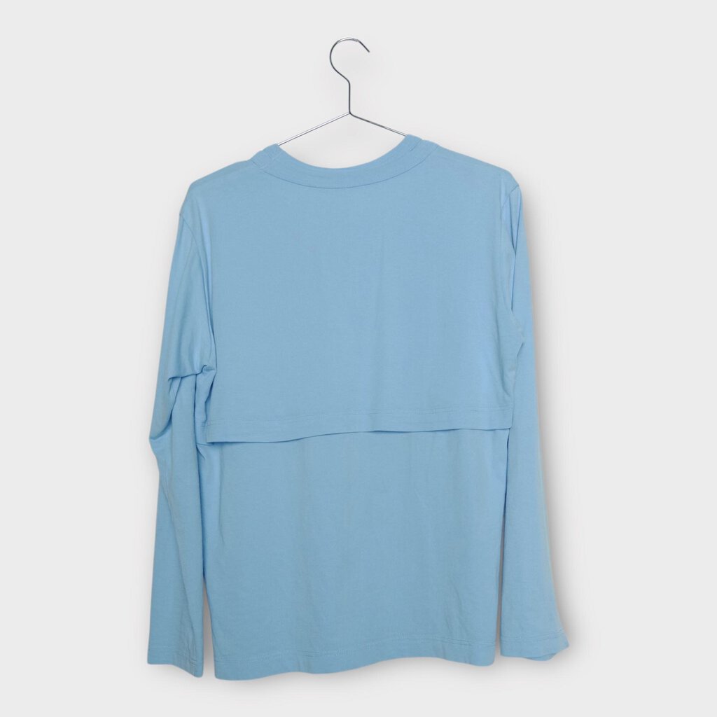 Comme Des Garçons SHIRT Blue Double Layer Long Sleeve Tee