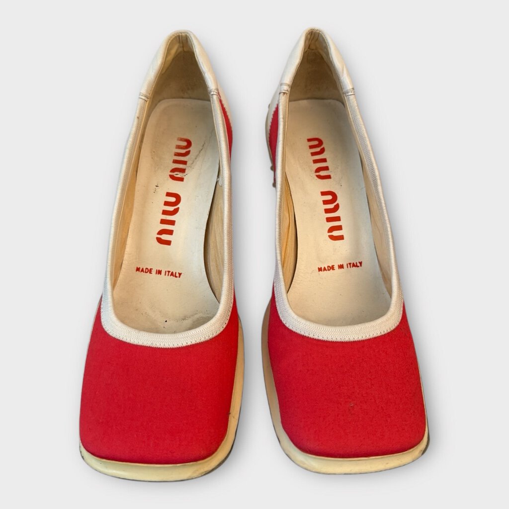 Miu Miu FW1999 Red Bubble Sole Heels