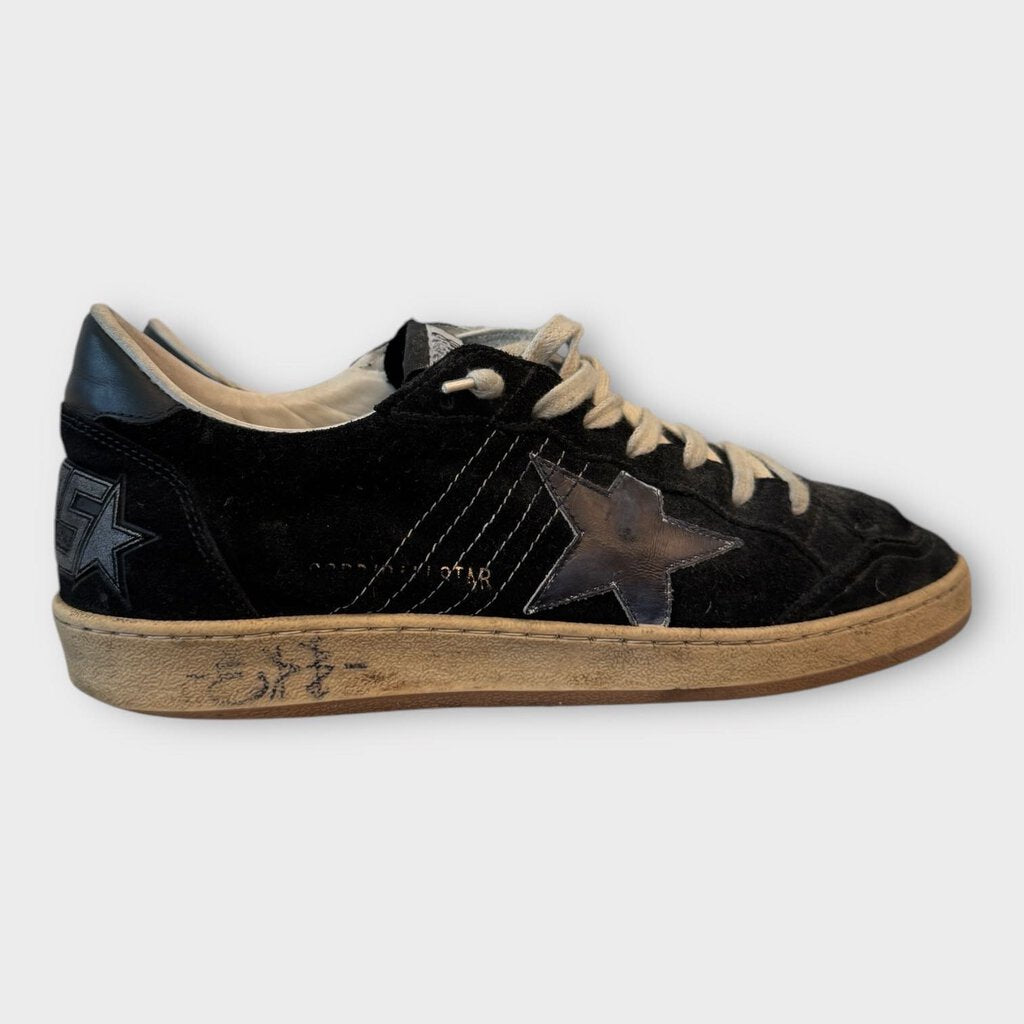 Black Suede Ball Star Sneakers & Box