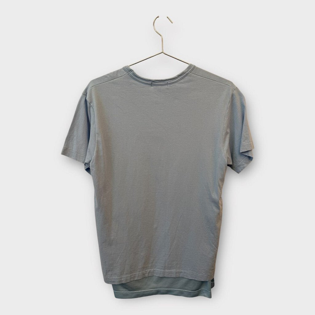 Comme Des Garcons Homme Plus Blue Mesh Back Tee