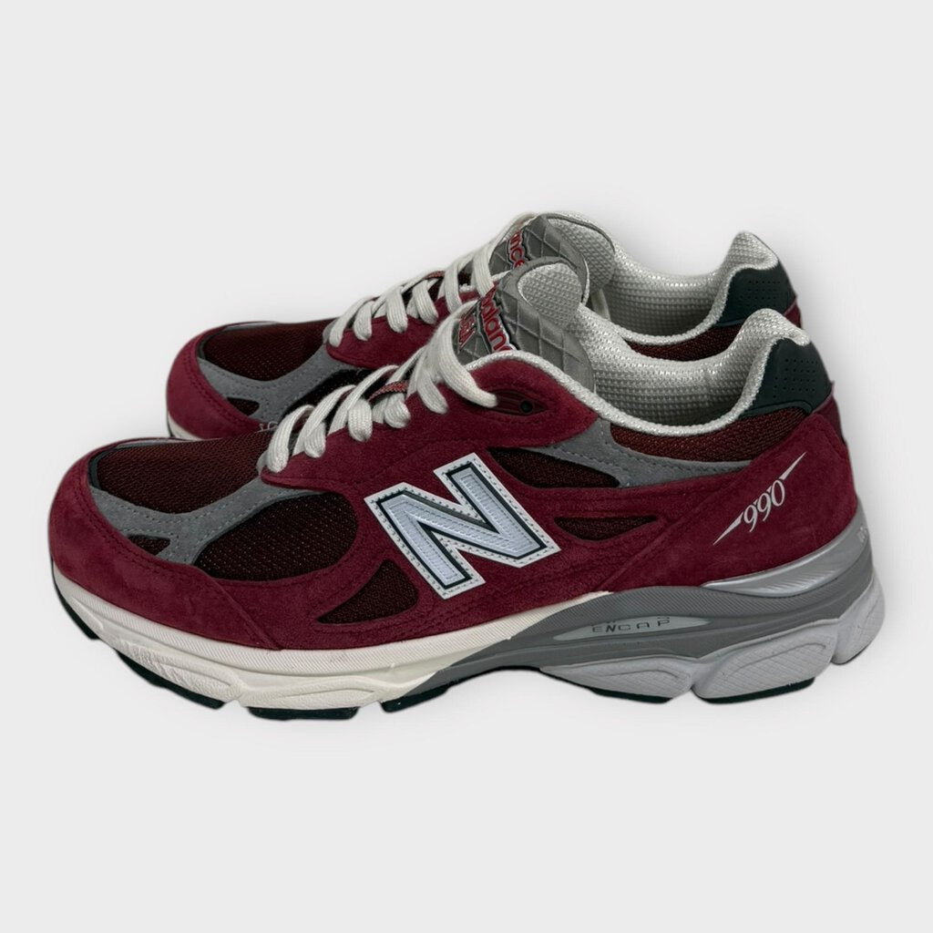 New Balance Red & Grey Teddy Santis 990 Sneakers