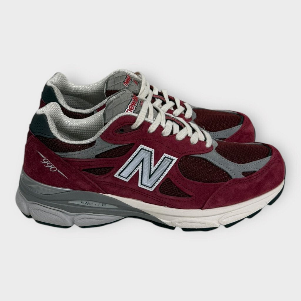 New Balance Red & Grey Teddy Santis 990 Sneakers