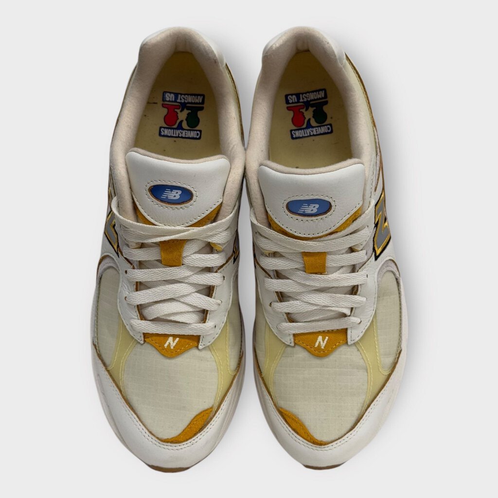 New Balance White & Yellow 2002R Joe Freshgoods Sneakers