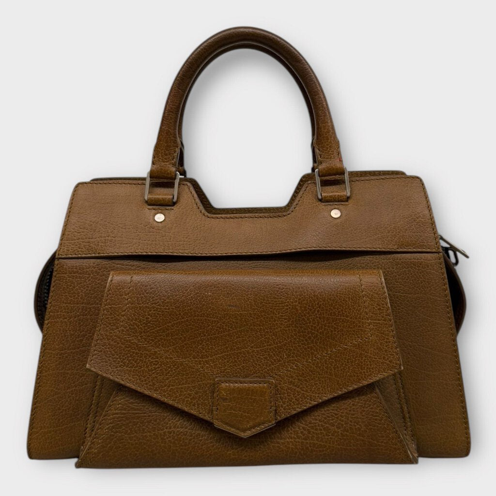 Proenza Schouler Brown Leather PS13 Satchel Bag