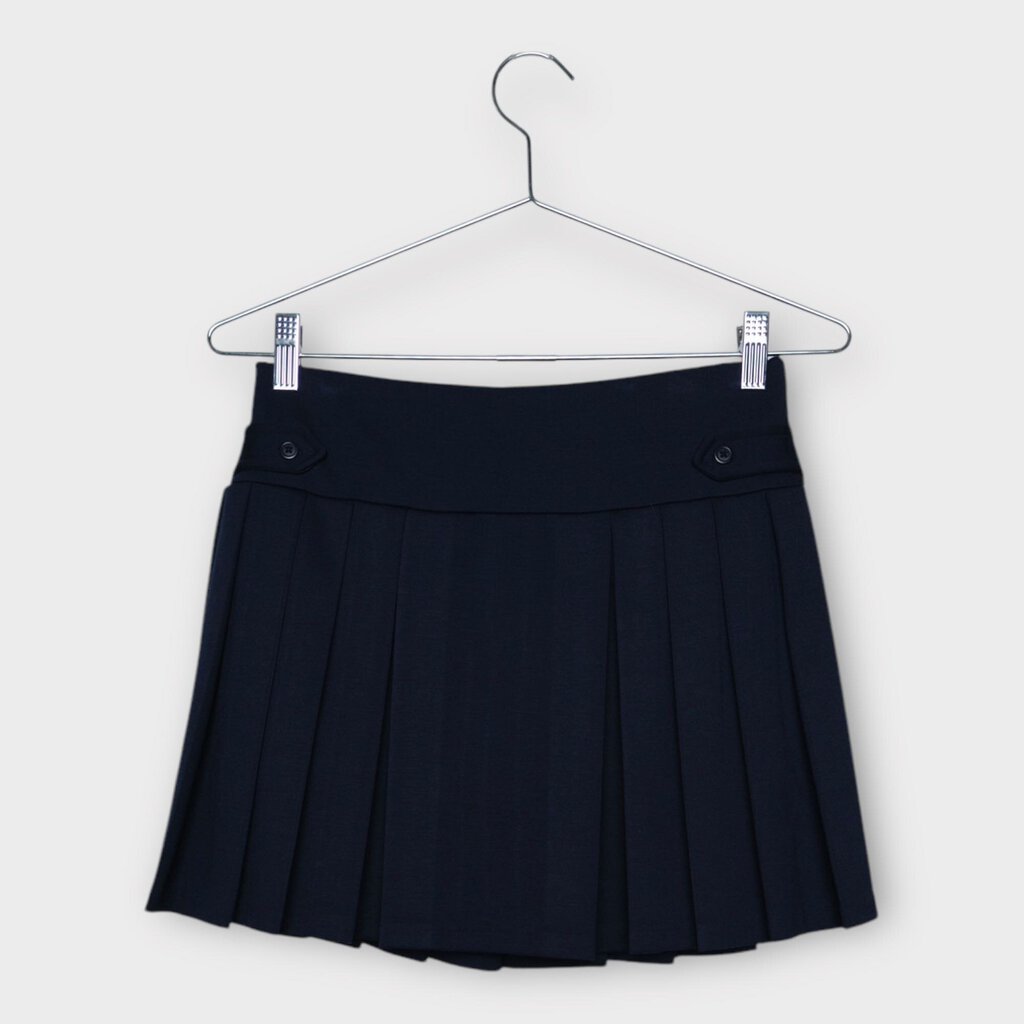 Polo Ralph Lauren Navy Pleat Elastic Waist Skort