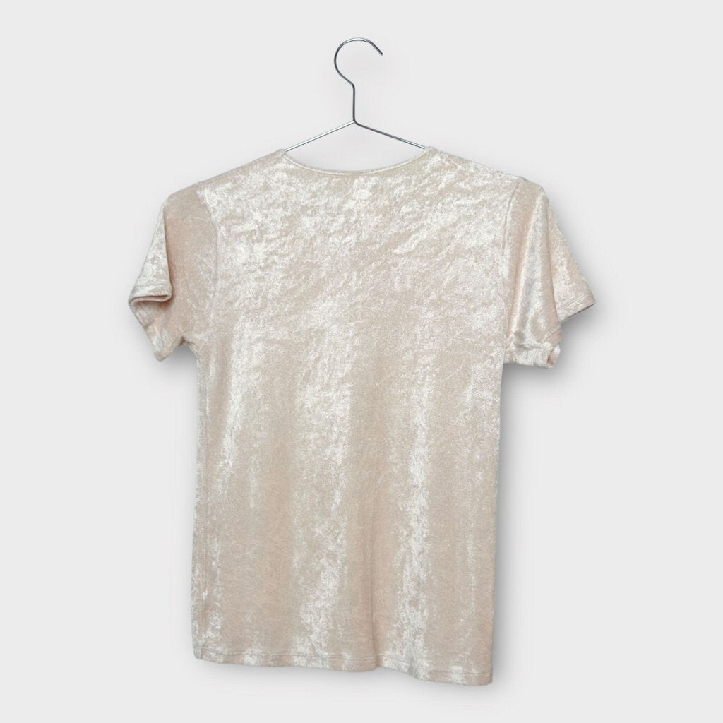 Baserange Pink Velour Baby Tee