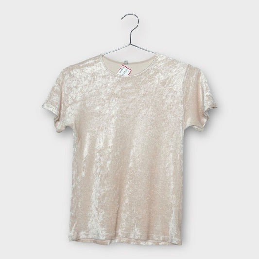 Baserange Pink Velour Baby Tee