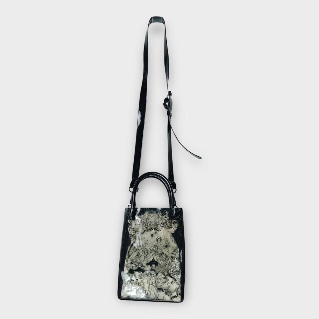 Akira Nana-Nana Black PVC Shoulder Bag