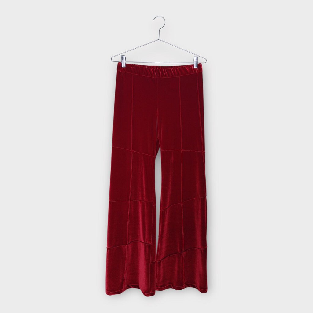 Karla Laidlaw Red Velour Spider Pant