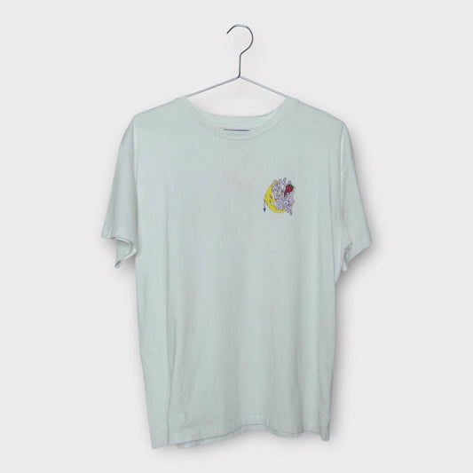 Sky High White Moon Logo Tee