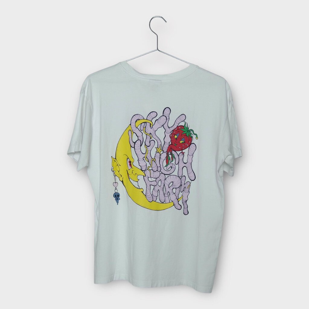 Sky High White Moon Logo Tee