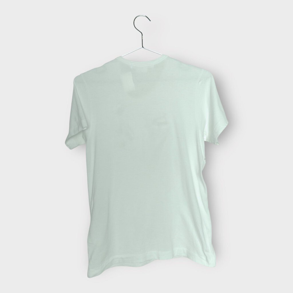 Comme Des Garçons White Cotton Knot Ruffle Tee