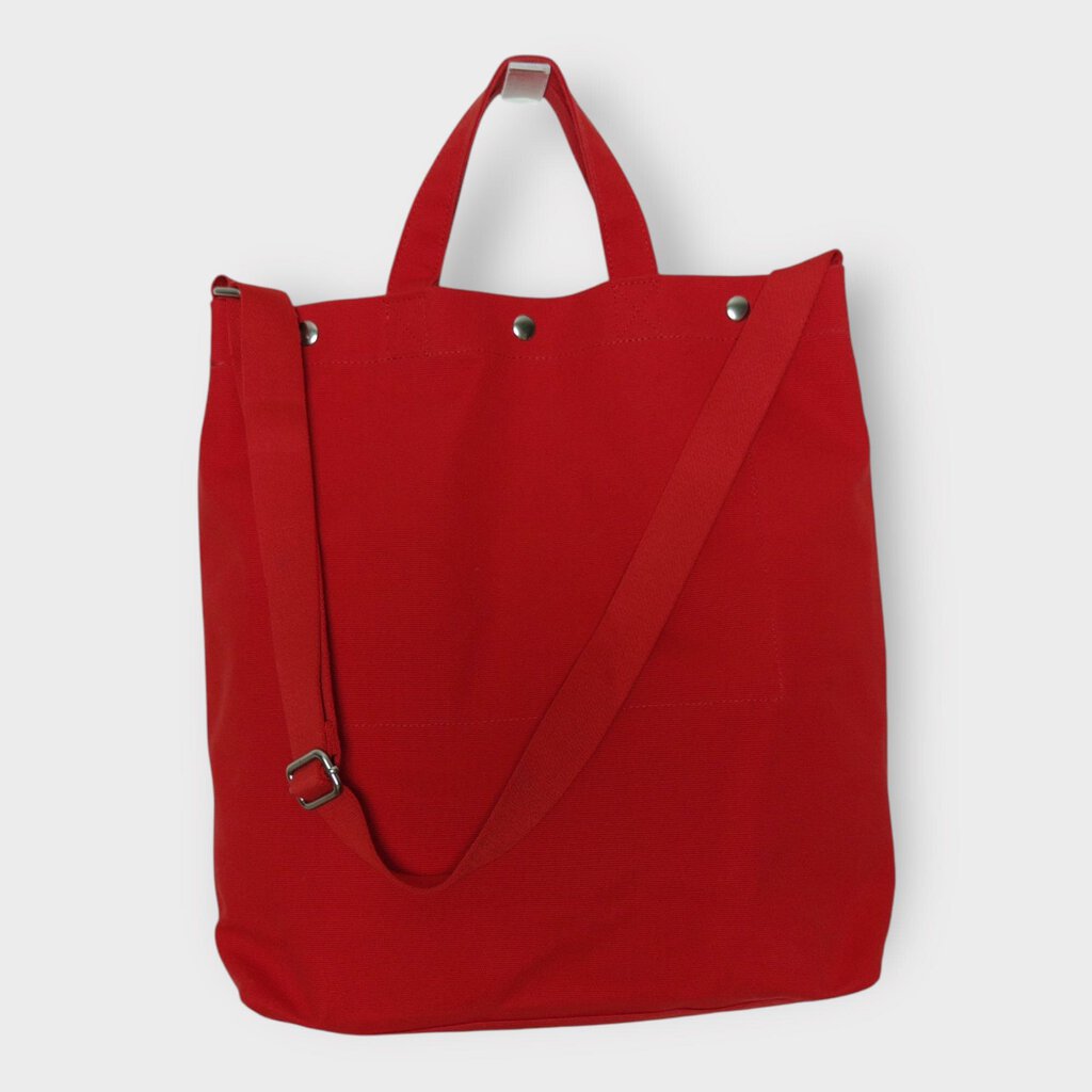 Calvin Klein Jeans Red Canvas Crossbody Tote