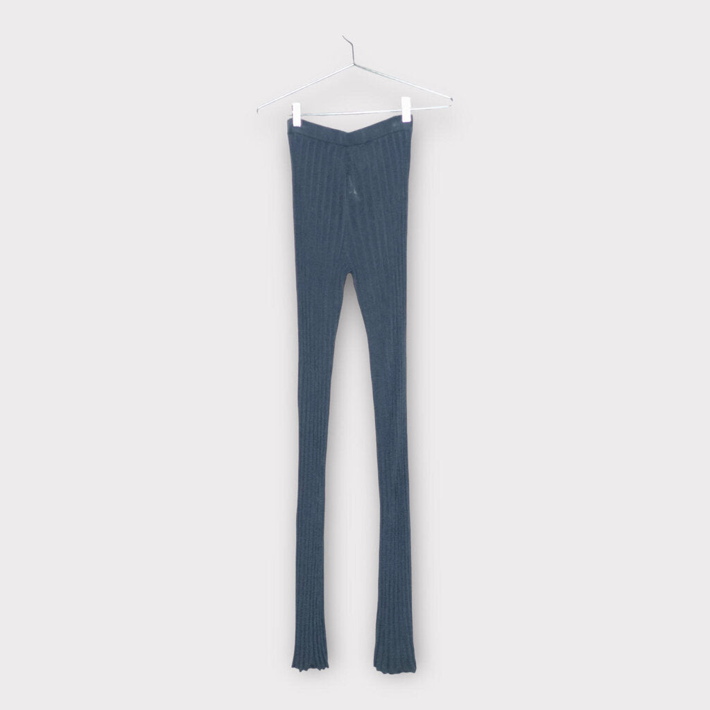 Aya Muse Steel Blue Ribbed Knit Pant