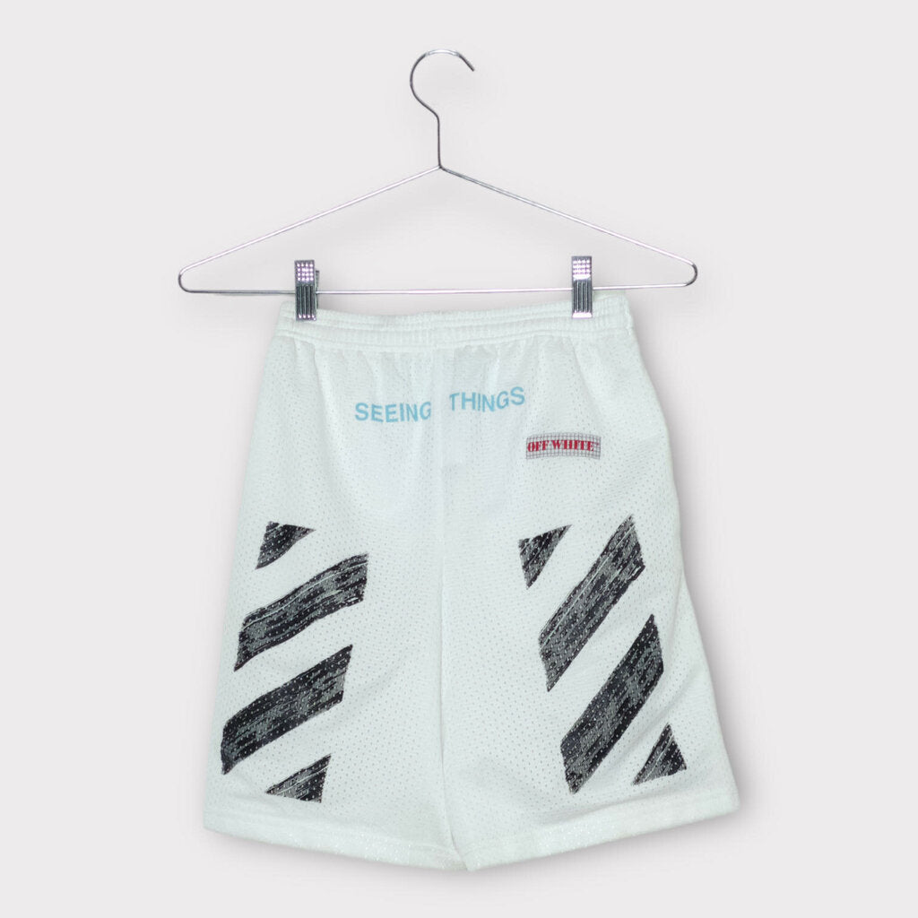 Off-White White Perforated Jersey Short